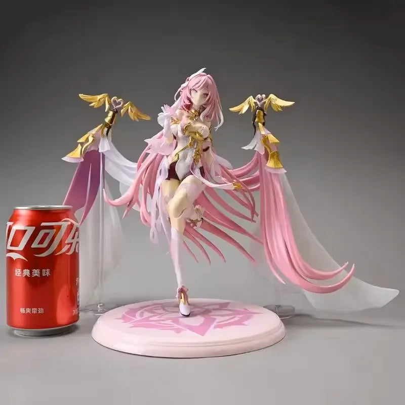 Figures Elysia Anime Beautiful Girl Figure Kiana Kaslana Honkai Impact 3 Figurine Elysia Statue 25cm Pvc Gk Sexy Model Doll
