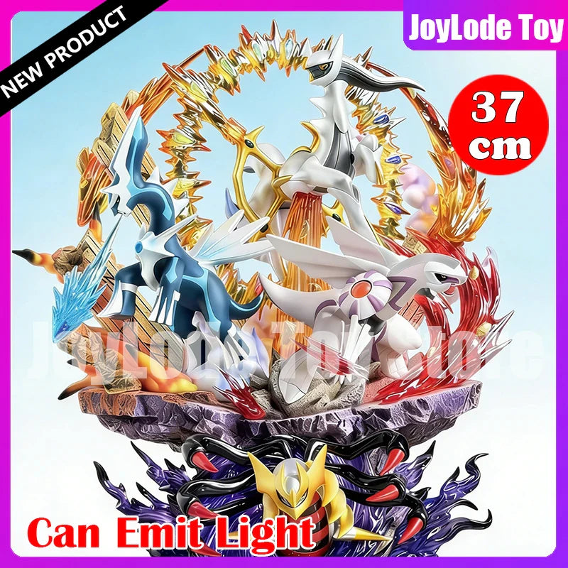 Neue 37cm Arceus Dialga Anime Figuren Vier Götter Bestien Figur Palkia PPAP PKM Giratina PVC Statue Sammlung Modell Spielzeug Geschenke