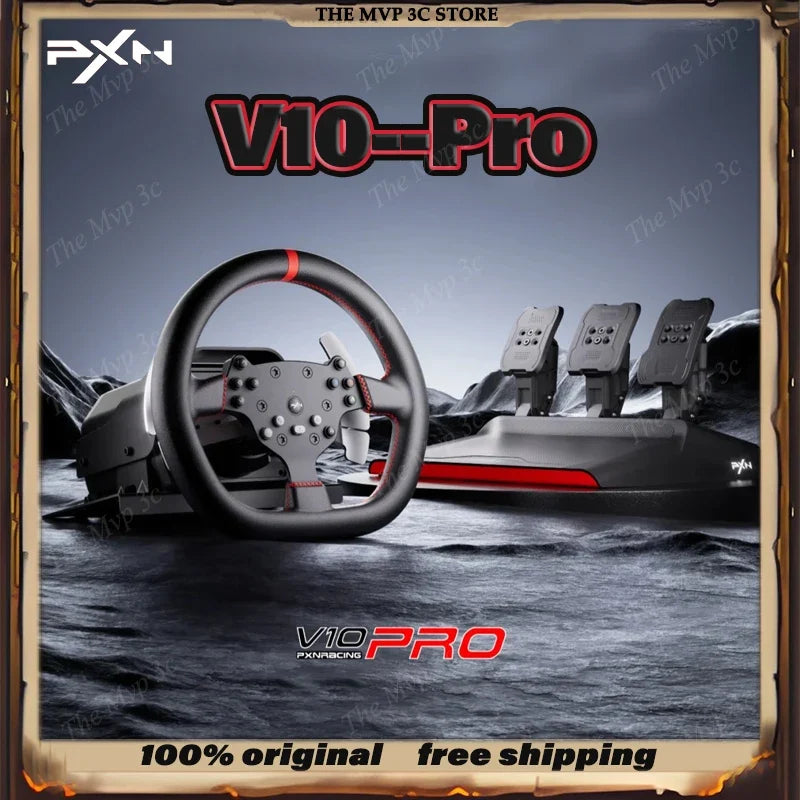 Sales PXN V10 Pro Customized Gaming Car Simulator Racing Game Pad Vibration Joysticks Gaming Steering Wheel For PC PS3 PS4 Xbox
