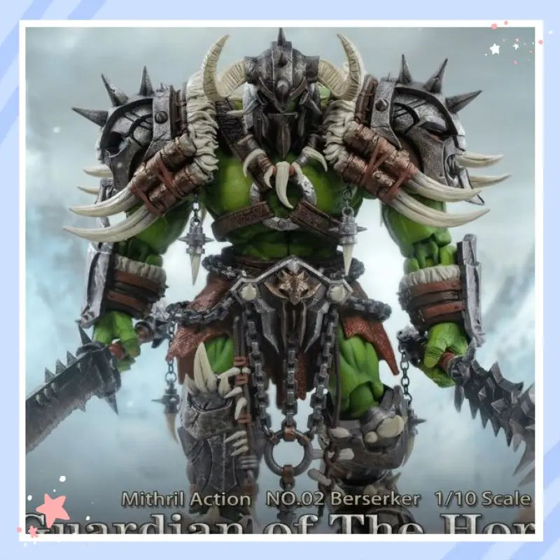 Mithril Nr.02 Orkkrieger Actionfigur im Maßstab 1/10 Beweglicher Wächter der Horde Sammlermodell Geschenk für Sammler