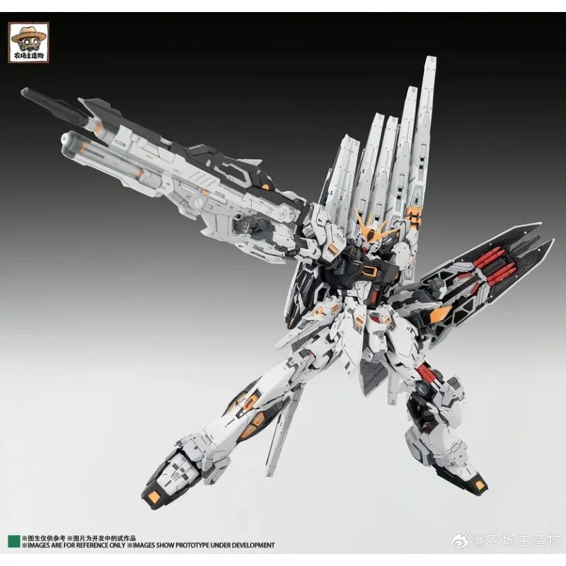 24cm NCZZW Model RX-93 Nu Fighter Action Figure CMM GK Style 1/100 Scale Assembly Model Kit Anime Figurine UC Birthday Gift