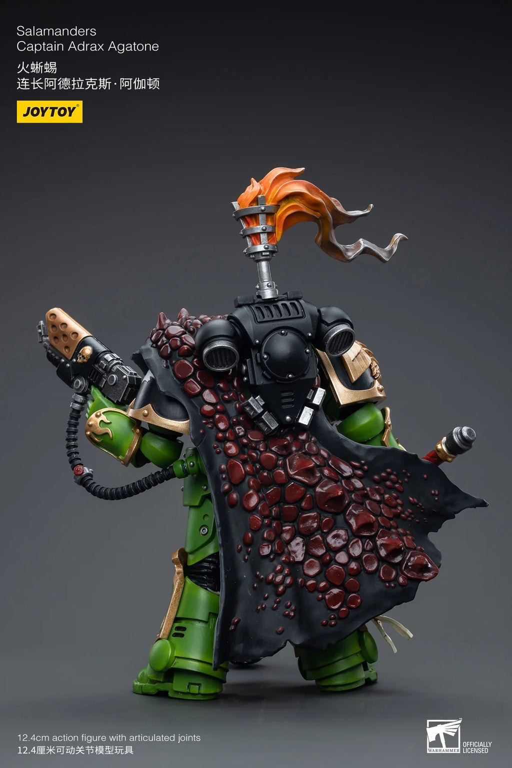 JOYTOY 40K 1/18 Salamanders Captain Adrax Agatone Action Figures Model Gift for Collection