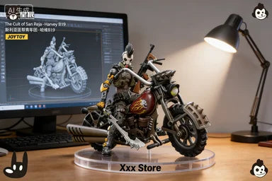 【Auf Lager】JOYTOY 1/18 Actionfigur & Motorrad Der Kult von San Reja Ailie Jack Harvey B19 Luyster C30 Original Soldatenmodell