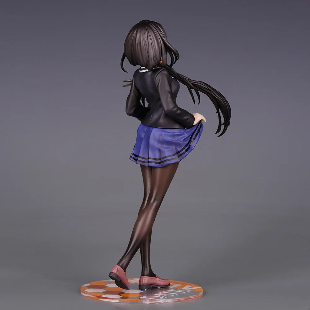22cm Anime Tokisaki Kurumi Figures Gk Date A Live Figure Nightmare Kurumi Figurine School Uniform Model Collection Toys Dolls