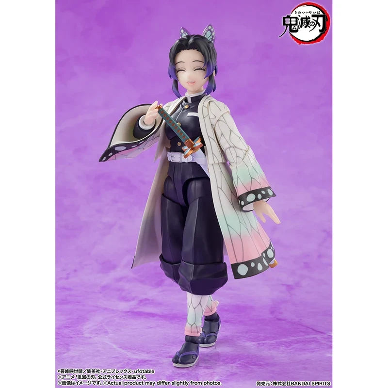 In Stock 100% Original Bandai S.H.Figuarts Demon Slayer Kimetsu no Yaiba Shf Shinobu Kocho Anime Action Collection Figures Gifts