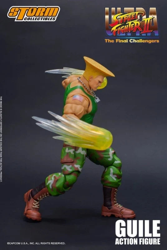 STORM TOYS Original Street Fighter 2 Series  GUILE SDCC Action Joint Mobility Figure Model Toys Christmas Gift for Children