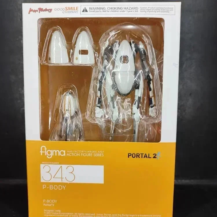 In Stock  343 342 Atlas Portal2 P-Body PVC Genuine Collection Anime Character Action Model Toy Doll