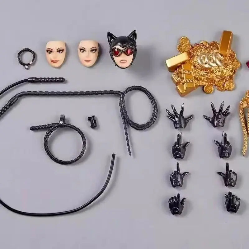 New Kaiyodo Revoltech Catwoman Dc Selina Kyle Batman Revoltech Amazing Yamaguchi Revoltech Series  Figure Model Figurine Toy