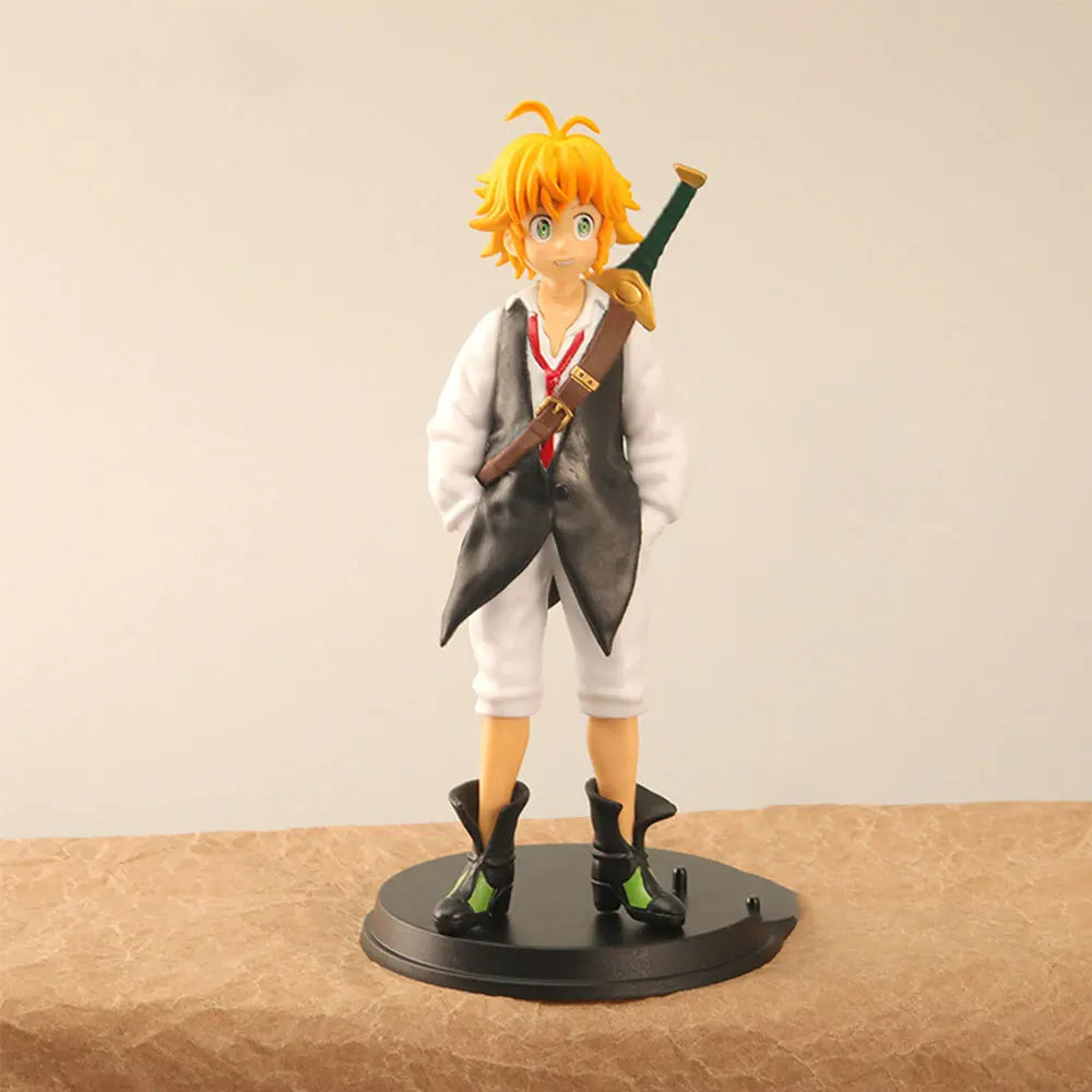 16CM The Seven Deadly Sins Figure Meliodas King Standing Animation Model gift doll collection decoration PVC