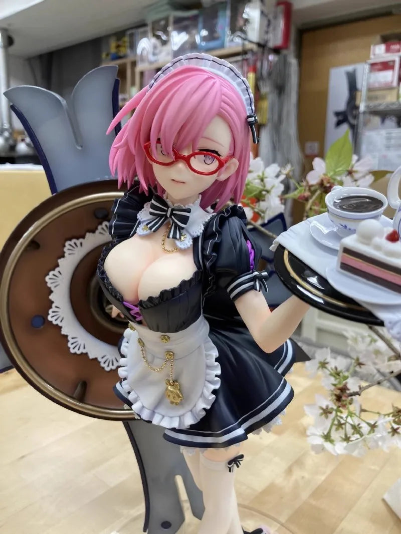 1/4 Anime Mash Kyrielight Fate/Grand Order Shielder Kit kawaii Resin GK DIY White Assembly GK Model Statue Toys doll Collection
