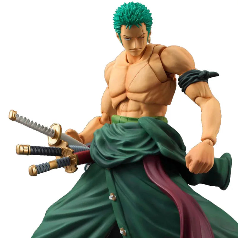 Anime One Piece MegaHouse Variable Action Heroes Roronoa Zoro New World Ver. PVC Action Figure Collection Model Toys Doll Gifts