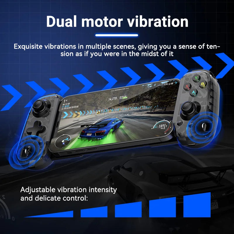 BSP-D6mini Wireless Gaming Stretching Controller for Switch/PC/Android/iOS Hall Joysticks Foldable Type-C Interface Gamepad NEW