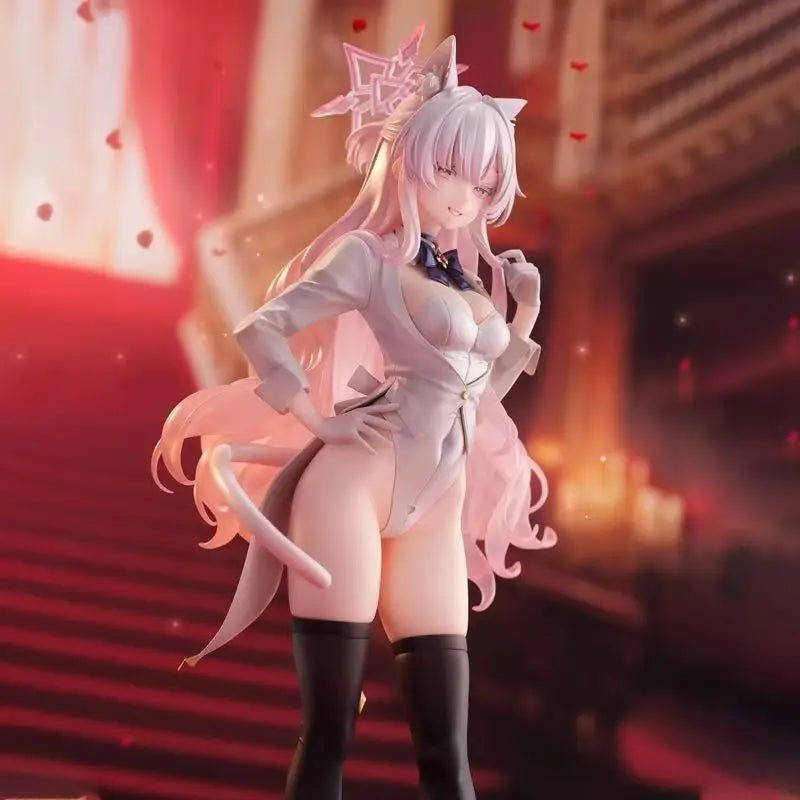 26CM Blue Archive Kiyoshi Akira Cat Ear Thief Beautiful Girl Anime Handmade Action Figures Desktop Case Decoration Ornament Gift