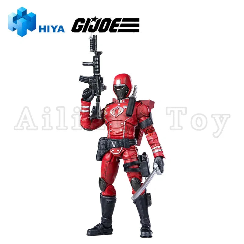 HIYA 1/18 4inch Action Figure Exquisite Mini Series G.I.Joe Crimson Guard Anime For Gift