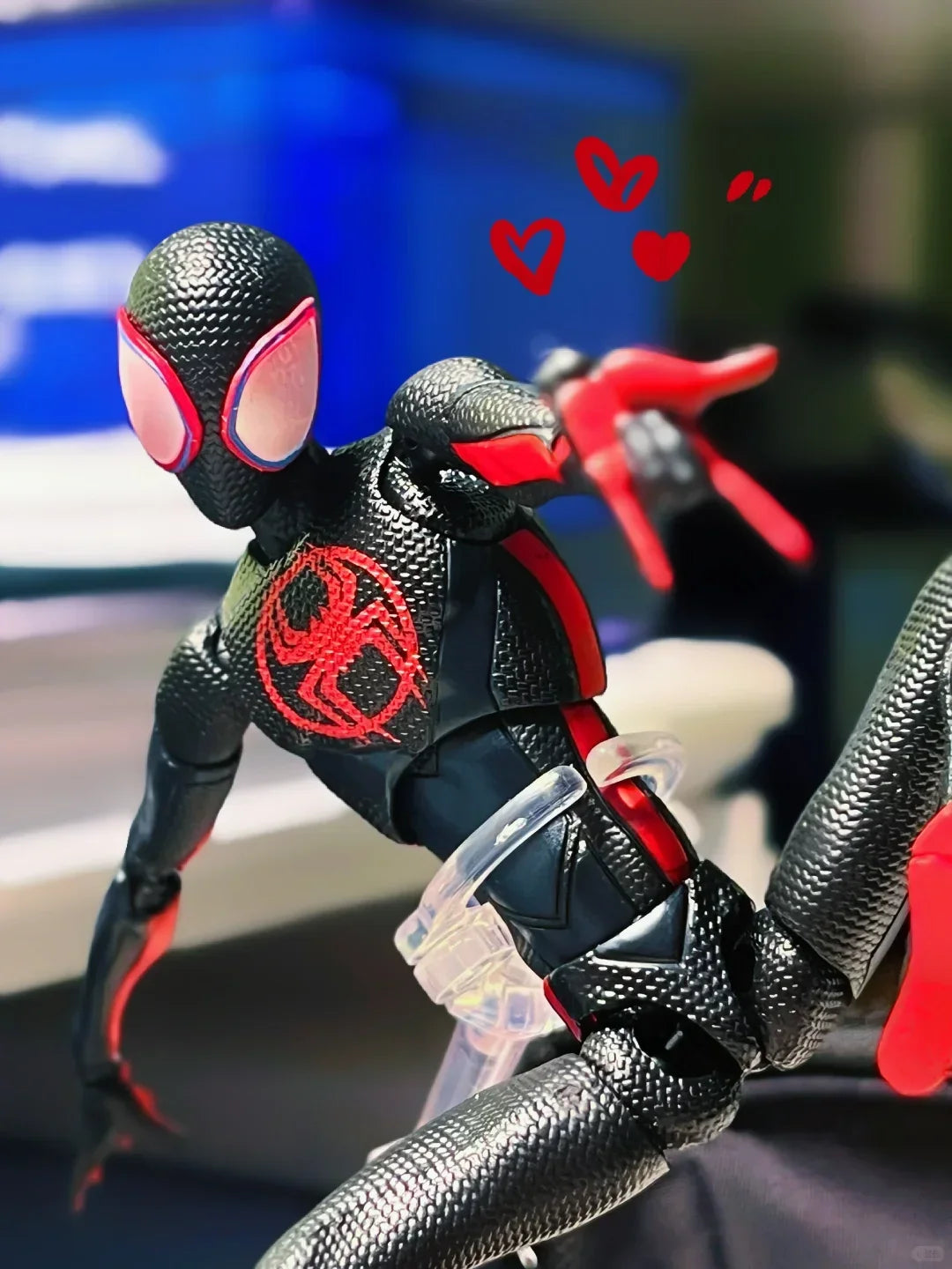 Desk Decora Figurines Gift Spiderman 2099 Anime Figure Spiderman Across The Spider-Verse Part One Shf Action Figurine Model