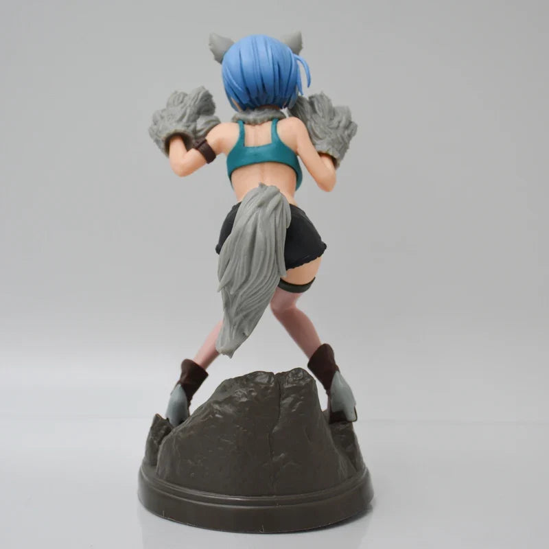 18cm Re:ZERO Starting Life in Another World Rem Anime Girl Figure Rem Monster Costume Action Figure Adult Model Doll Toys Gifts