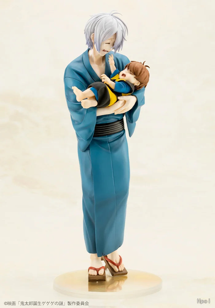 '-In Stock Original KOTOBUKIYA Kitaro's Father & Baby  24cm Anime Statue Cartoon Model Doll 2026 New Collection