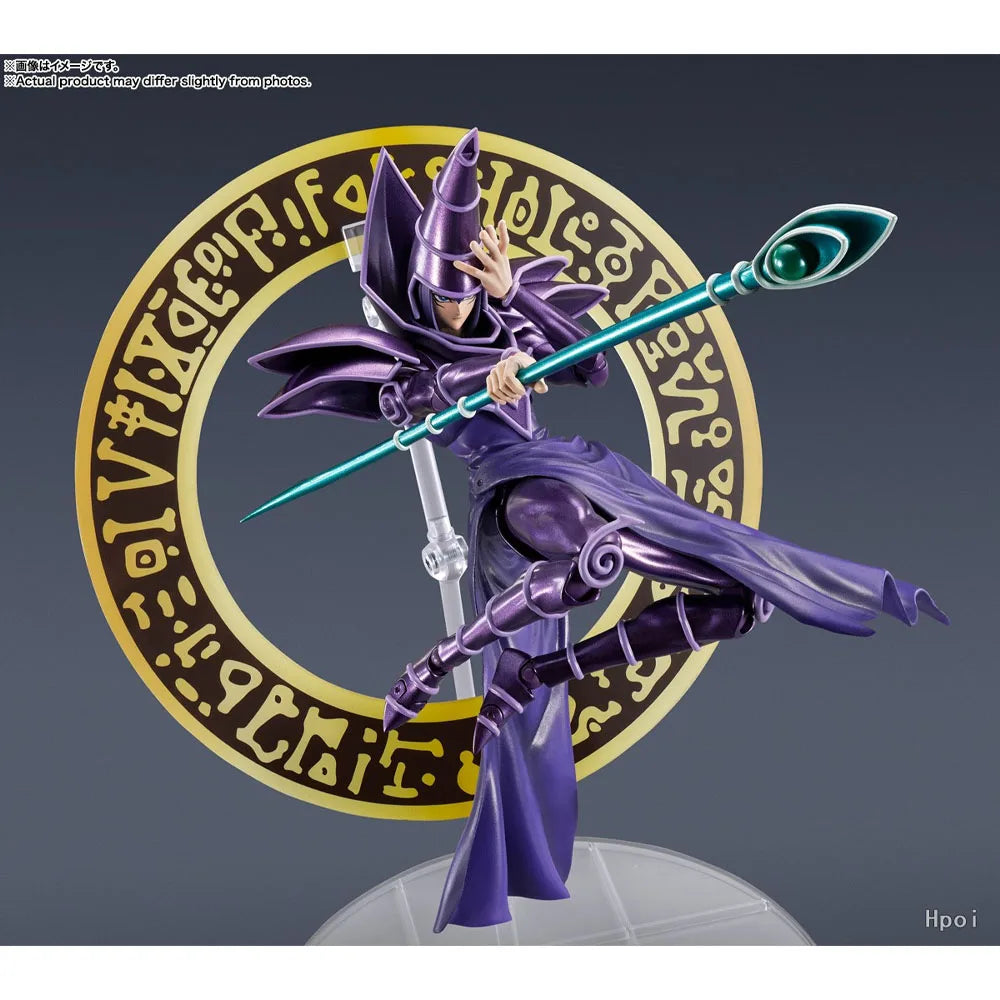 100% Authentic In Stock Original Bandai Yu-Gi-Oh!: S.H.MonsterArts Dark Magician Anime Action Figure Collection Model