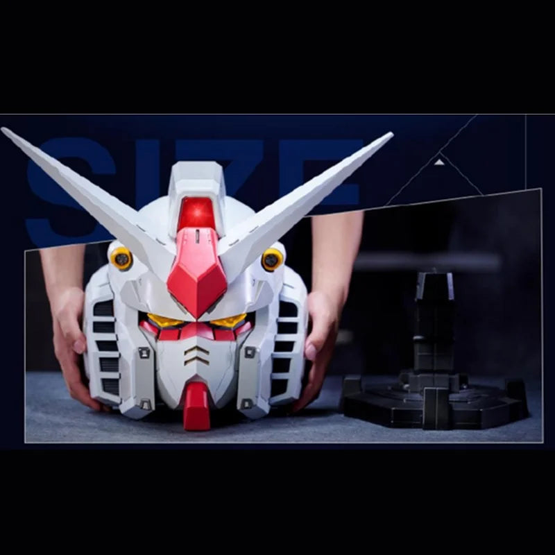Brand New BANDAI Gunpla 47x49x33cm Rx-78 Gundam Bn Head Collection Action Figure High  Collectible Robot Kits Models Kids Gift
