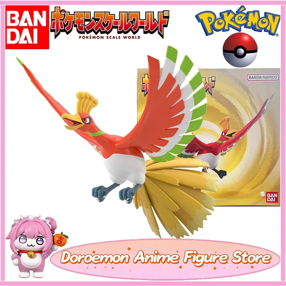 In Stock Original Bandai Pokemon Scale World Kanto Region Ho-Oh 1/20 Collectible Table Decoration Model Toys Figures Gifts