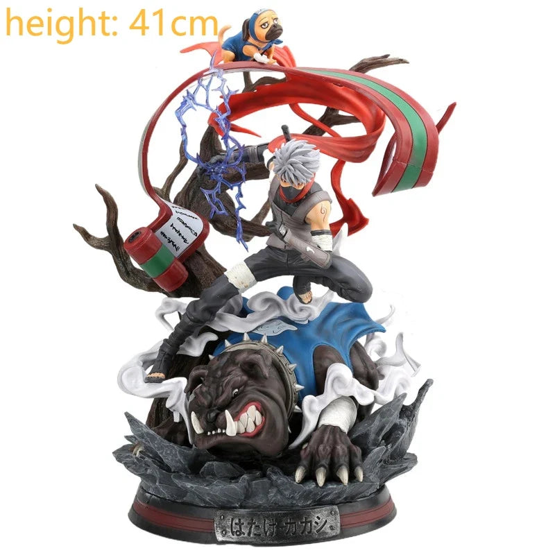 GK Naruto Kurama Chakra Mode Shippuden Anime Figurine Model Action Figure Sasuke Itachi Statue Collection Toy 35cm Kyuubi Figma