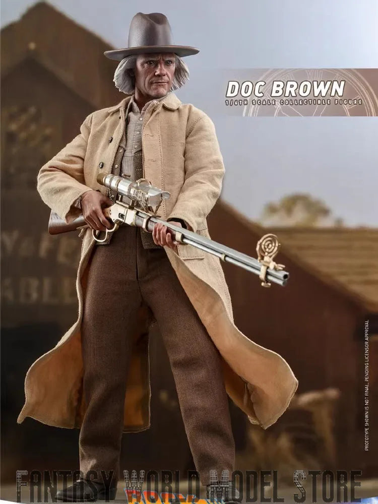 In Stock Hot Toys MMS617 1/6 Scale Back to the Future Dr. Emmett Brown Full Set Collectible 12'' Action Figure Model Doll Gifts