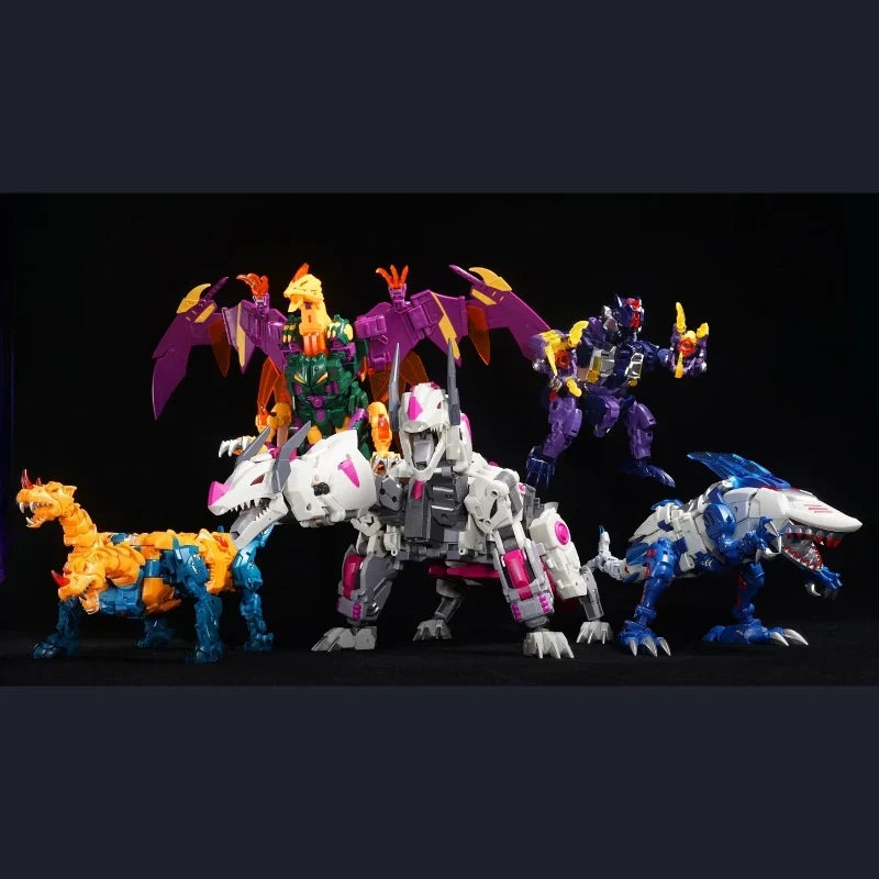 【In stock】TFC Transformation Toy S05 S-05 KO Demon Five Combinations Double-Headed Dragon Combination Action Doll Toys