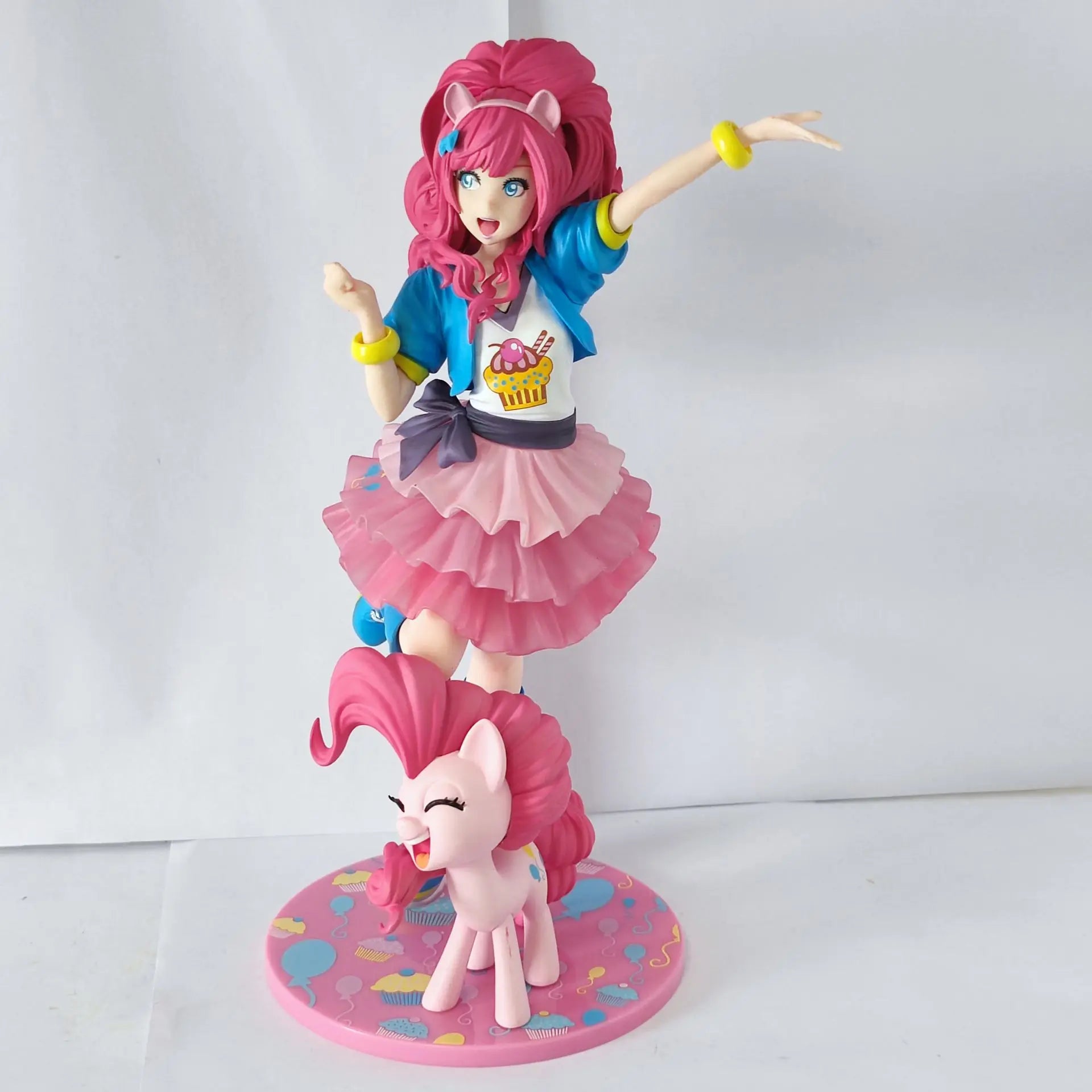 Original Kotobukiya Japanese Anime Beaty Girl Estelle Bright Pinkie Pie Eris Holo Delta 8" Loose Action Figure