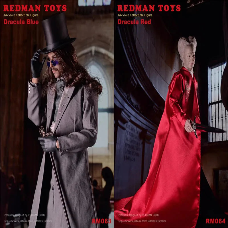 REDMAN TOYS 1/6 Soldier Dracula RM063 Dress Robe Version RM064 Red Robe Version 12'' Action Figure Model Toy In Stock