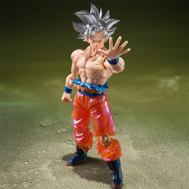 In Stock BANDAI Dragon Ball Super S.H.Figuarts Son Goku Ultra Instinct -LIMITS SUPER SURPASSEDI- PVC 14CM Anime Figure Model Toy