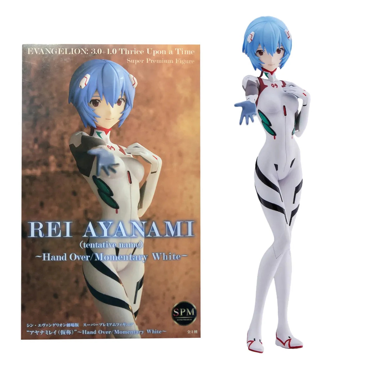20CM Anime EVA Ayanami Rei Figure Short Hair Battle Suit Dress Up Model Toy Gift Collection Action Figure PVC Gift Boxed