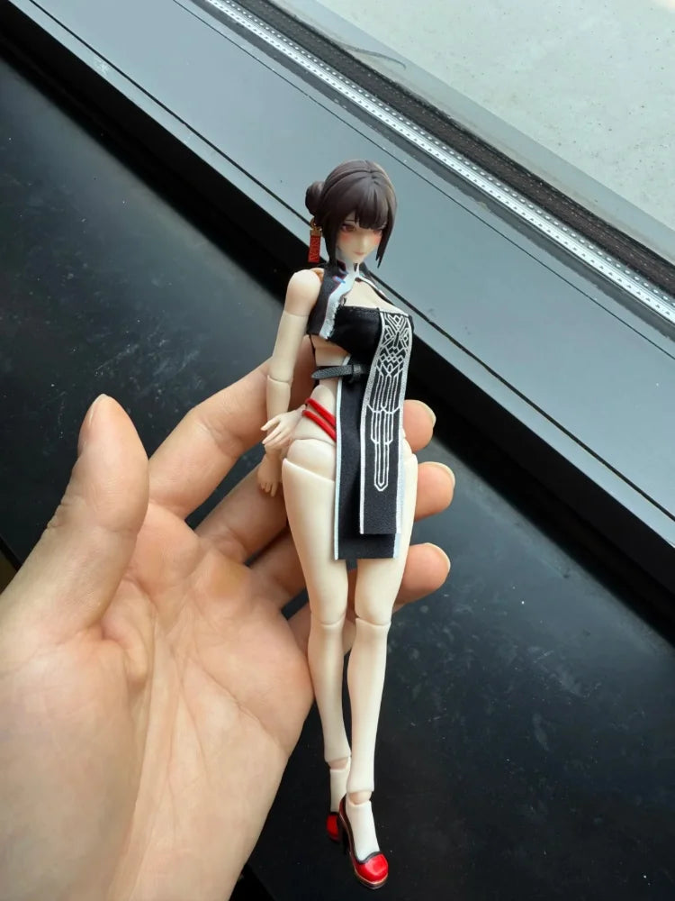 In Stock Mental Agent Maz-01 1/10 Female Cheongsam Lin Fengjiao Replaceable Face Shape Full Set 6in Action Figure Body For Gifts