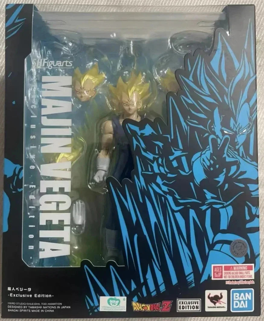 100% Original Bandai Sh Figuarts Dragon Ball Z Majin Vegeta Action Figure Exclusive Edition Model Toys Pvc Gift Anime Figura