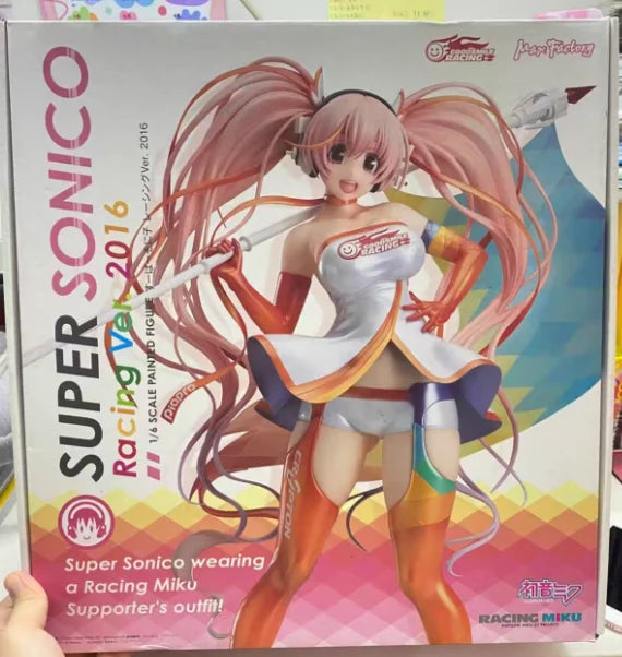 Original Max Factory Super Sonic SUPER SONICO Anime Figure Model Toy Gift Collection