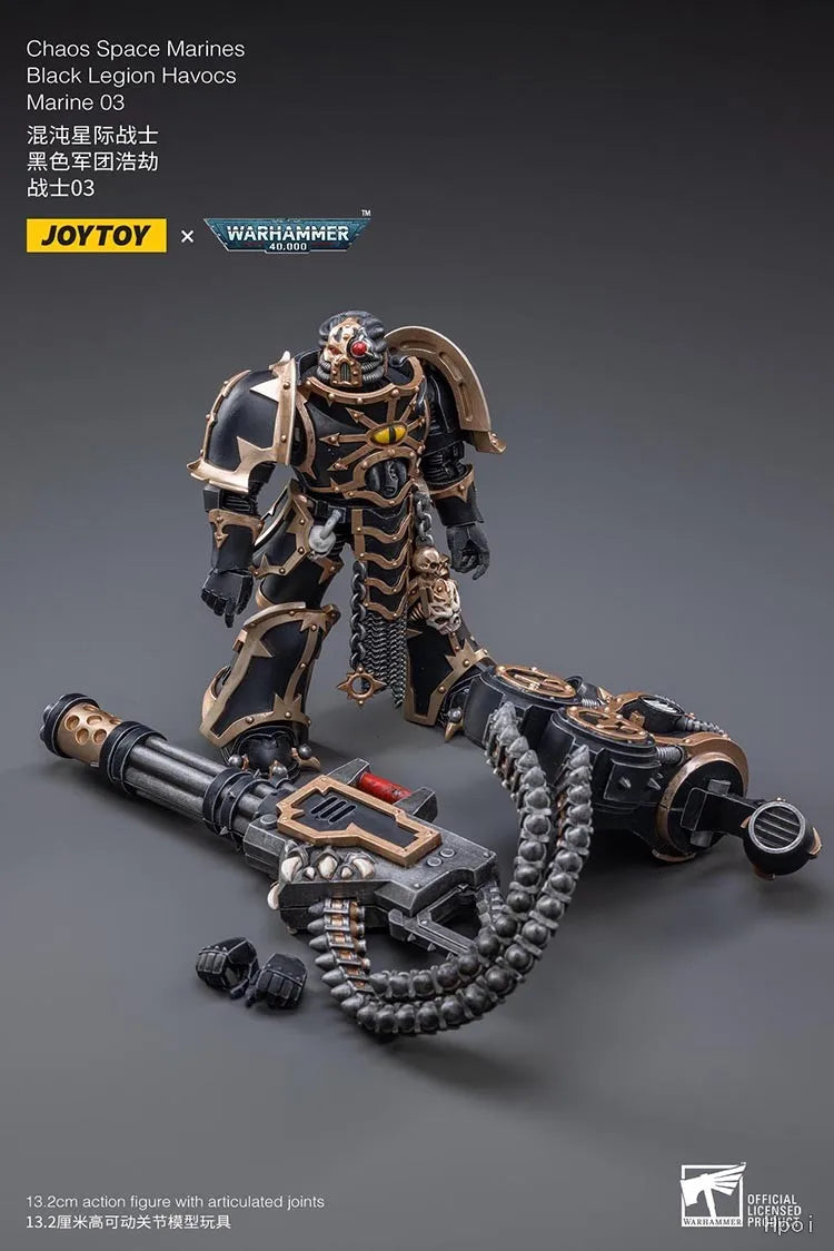 【SF】JOYTOY 1/18 Action Figure Chaos Space Marines Black Legion Havocs Marine 03 Model Toys Gifts Collection Ornaments