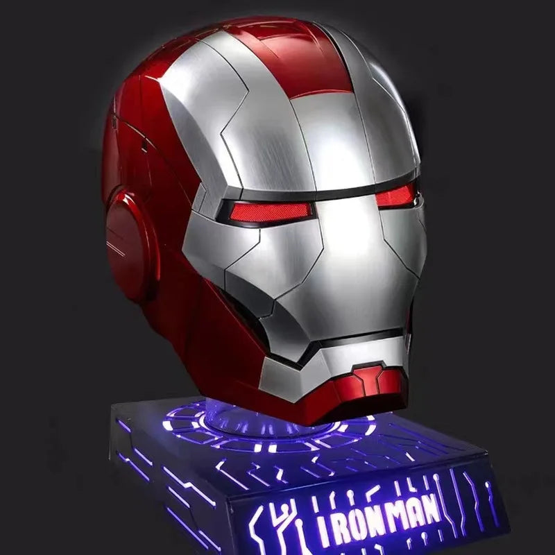 New Iron Man Helmet Black Gold Black Silver Electric Helmet Voice Controlled Voice Machine Helmet Movable Mask Trendy Collection