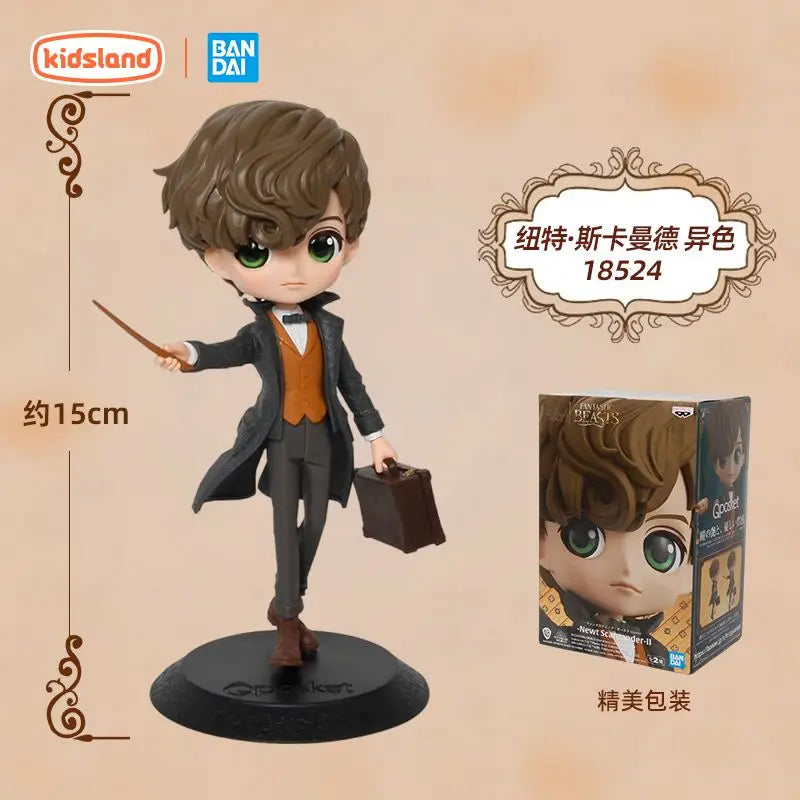 14cm Original Bandai Q Posket Harrys Potter Series Version Role Draco Malfoy Hermione Action Figure Anime Collectible Kids Dolls
