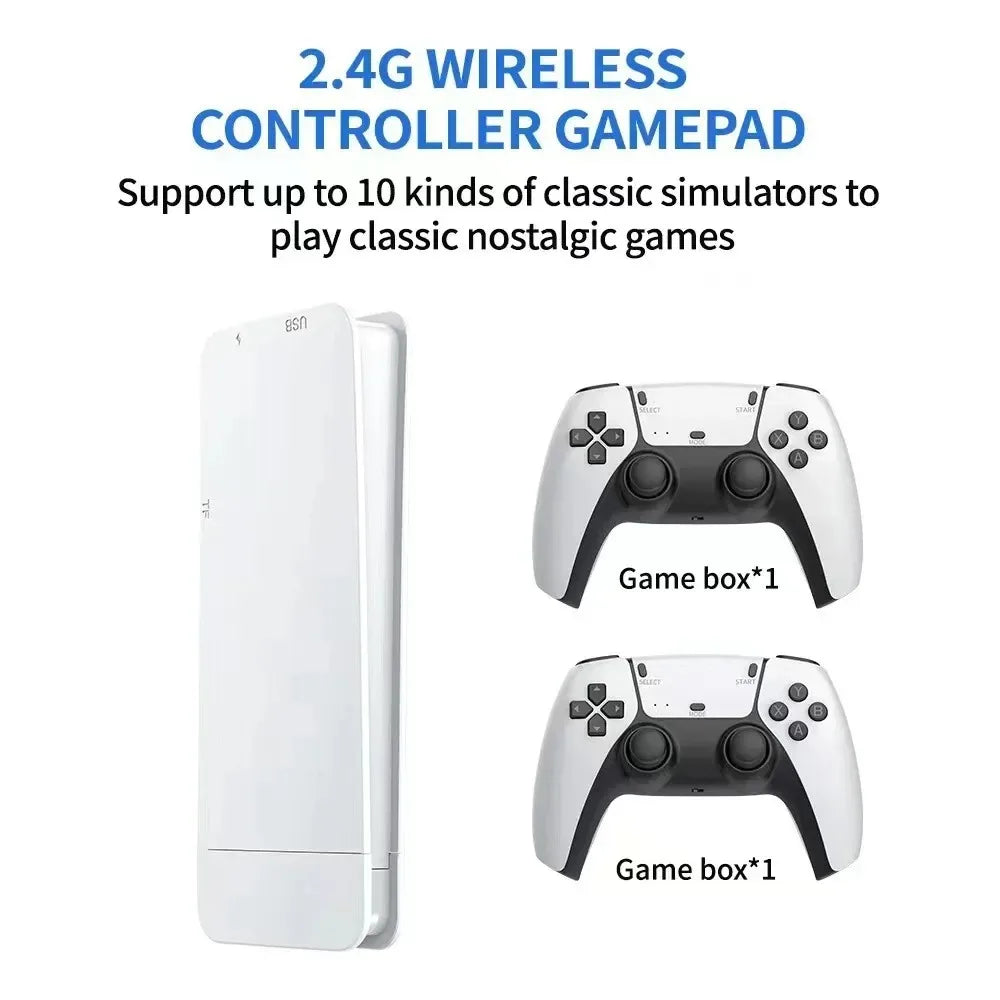 M15 Ultra Family Game Night Stick 64G/128G, 50K+ Games & 2.4G Dual Wireless SharePlay, Handheld Party Pack HD TV Ready