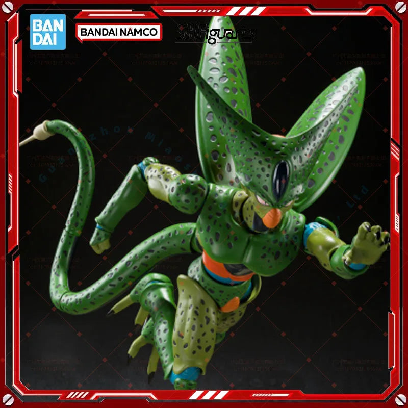 Dragon Ball Z SHF Cell First Form Anime Action Figure Genuine Model Kit Collection Finished Toys for Wholesale