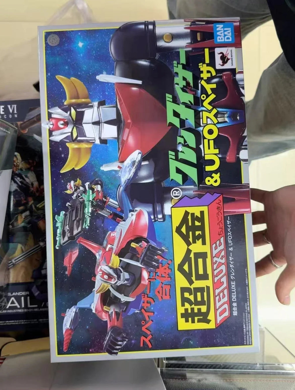 100%Original in Stock Bandai CHOGOKIN GRENDIZER & SPAZER UFO SET 1975 Replica Anime Character Toy Model Ornaments Collection