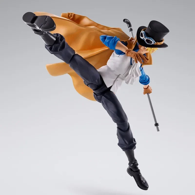In Stock Original Bandai S.H.Figuarts ONE PIECE SABO REVOLUTIONARY ARMY CHIEF OF STAFF AnimeAction Figure Model Toy Gift