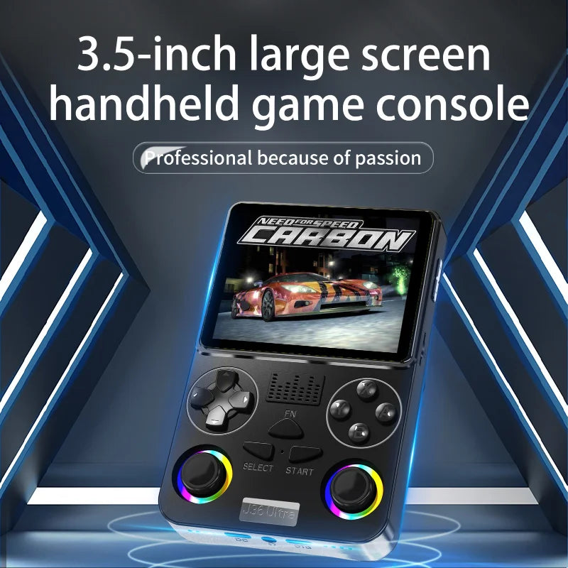 New J36 Ultra portable retro games console pocket classic handheld console Global Online Multiplayer Android 64-bit Arcade