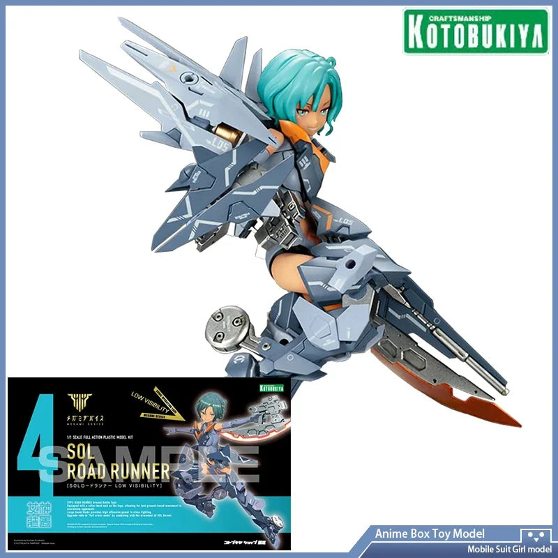 Kotobukiya Megami Device 4 KP445 SOL Road Runner 4.1 Low Visibility Anime Figure  Mobile Girl Original Genuine