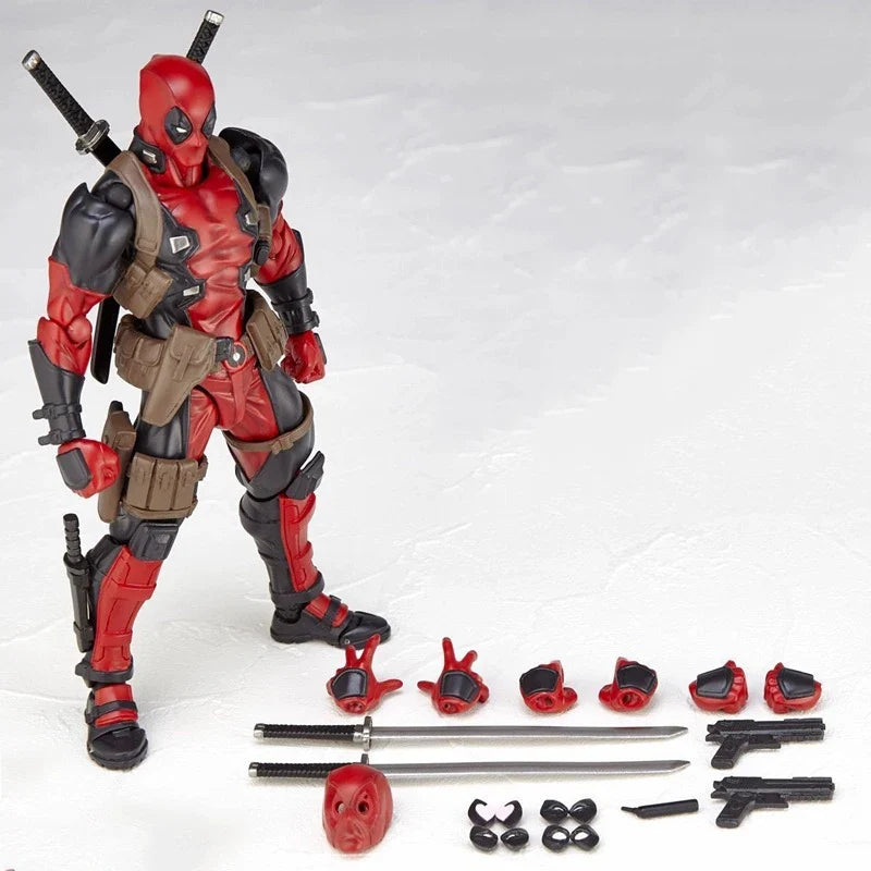 AMAZING YAMAGUCHI Deadpool Action Figure X-Men Mutants Joint Movable KAIYODO Movie Model Toys for Kids Gift