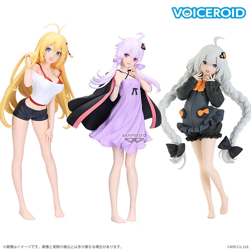 Auf Lager BANDAI Original Banpresto VOCALOID Yuzuki Yukari Tsurumaki Maki Kizuna Akari Anime Actionfigur Sammlerstück Modell Spielzeug