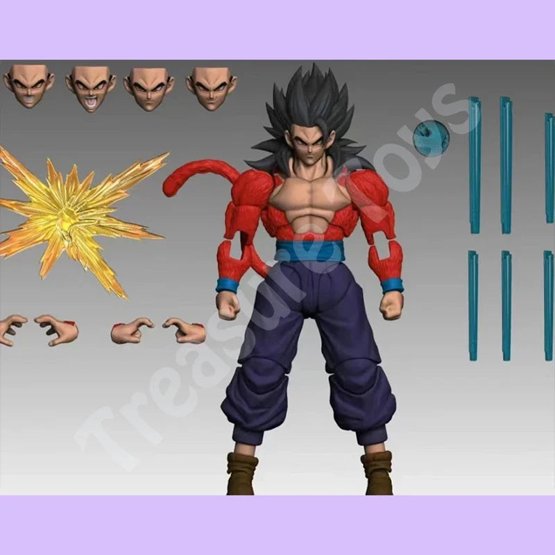 Black Hole Toys TK Custom Dragon Ball Z SHF Super Saiyan 5 SSJ 4 Son Goku Son Gohan Xicor Anime Action Figures Models Toys Gifts