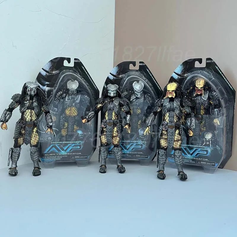 Alien Figure Celtic Predator Masked Scar Predator Figure Alien Action Figure Model Toys Joint Movable Doll Christmas Present