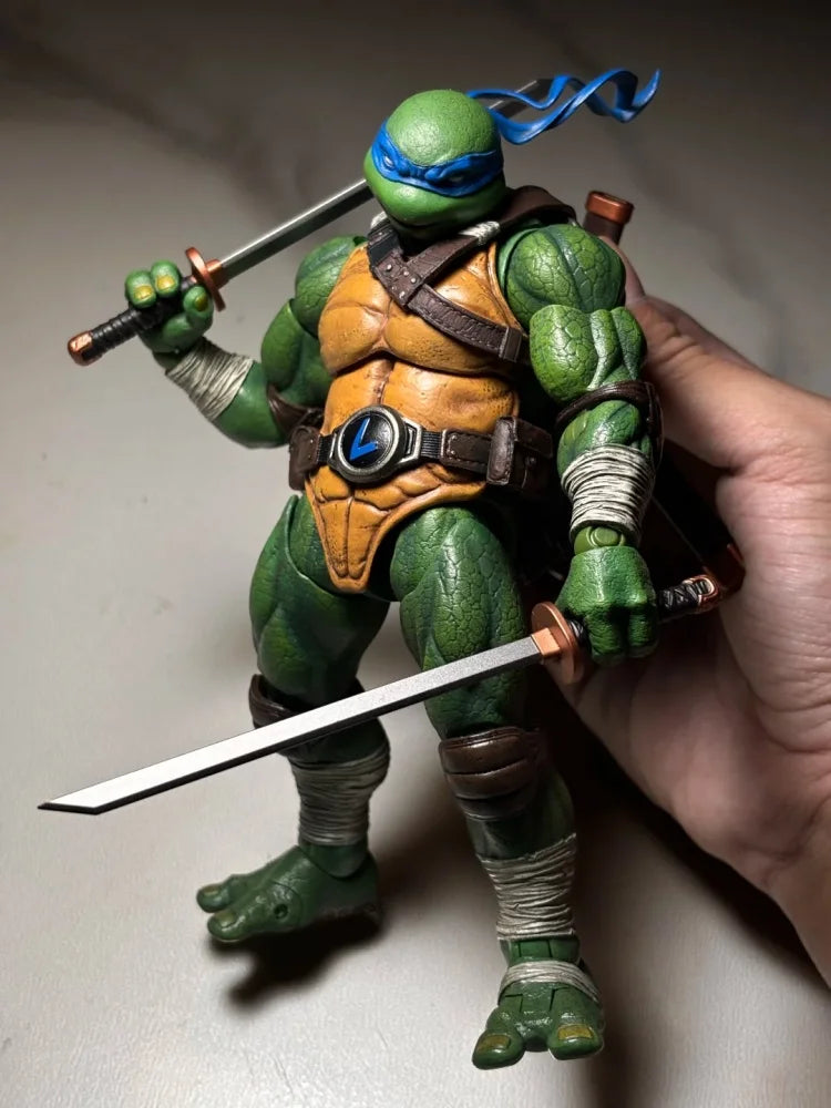 Lingjihun TMNT 1/12 Scale 16-17cm Leonardo Donatello Michelangelo Raphael Articulated Collectible Action Figure Anime Figure