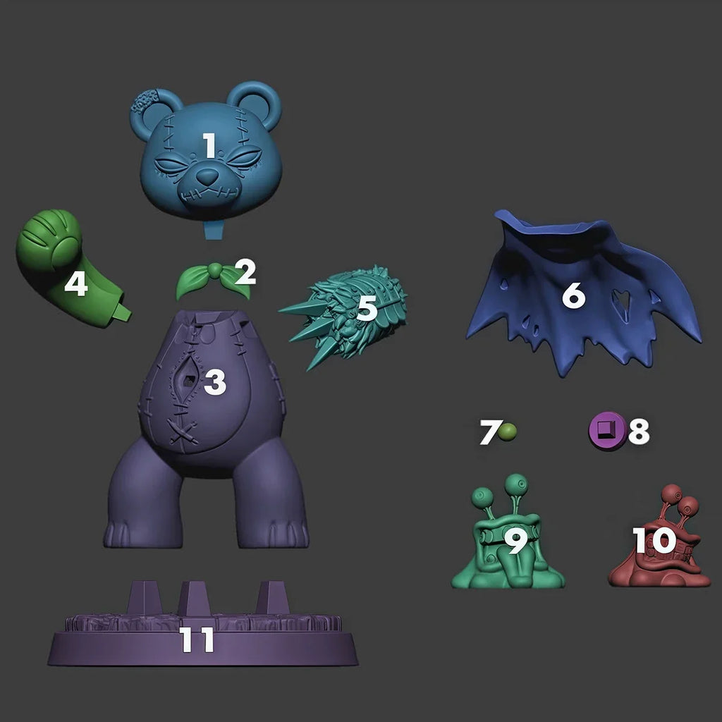 Model Customization 15cm  Waru Monzaemon  and  Numemon Model Toys Digimon Adventure Gk Customize 3D printing model
