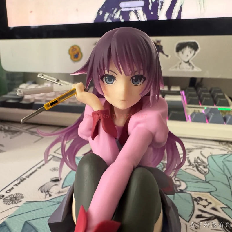 In Stock Monogatari Series Senjougahara Hitagi Anime Figure Bakemonogatari Action PVC Original TAITO Collection Model Toys